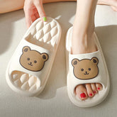 Thick Flats Platform Beach Slides Soft Bath Cartoon